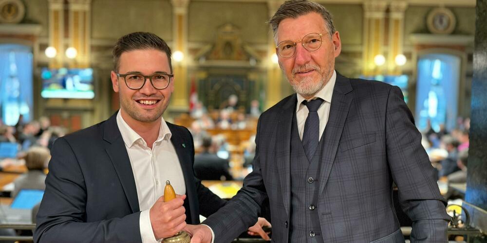 Sascha Schmid (links)  folgt auf Christoph Gull.