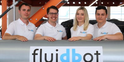 v.l.n.r.: Elias Rozinek, Jan Feike, Julia Menet und Stefan Bamberger