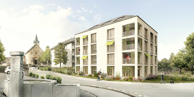 So soll das Alterszentrum «Zur Rose» in Reichenburg einmal aussehen.