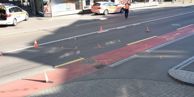 An dieser Stelle ereignete sich am 22. April ein Verkehrsunfall zwischen einem Velofahrer und einem Auto.