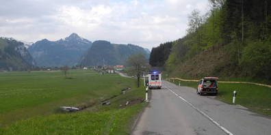 Die Unfallstelle in Euthal. (Bild: kaposz)