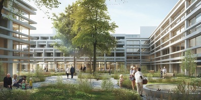 Die Visualisierung des Neubaus am Alterszentrum Kreuzlingen.