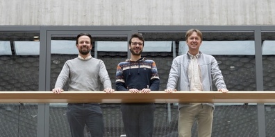 Die erfolgreichen BTRY-Gründer: Moritz Futscher, Abdessalem Aribia und Yaroslav Romanyuk (von links nach rechts). 