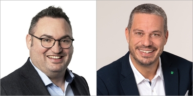 Fragen bei der Regierung nach: FDP-Kantonsräte Raphael Frei (l.) und Jens Jäger.