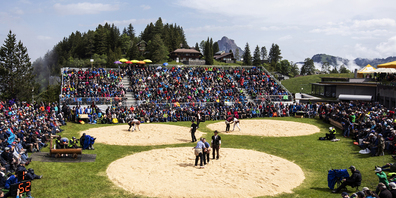Ohne Zuschauer machen das Stoos Schwinget und das ISAF dieses Jahr keinen Sinn. (Bild: Archiv)