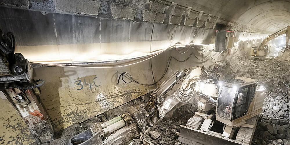 Mit dem Bauschutt, der aktuell im Gubrist anfällt, könnten 13'500 Lastwagen beladen werden.