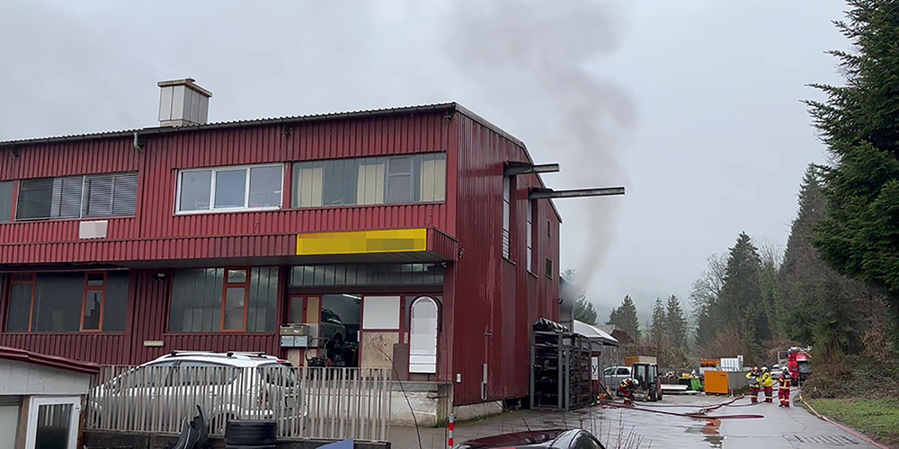 Am Donnerstagmorgen brannte es in der Talbachstrasse in Altendorf.