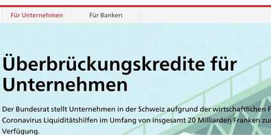 Die Motion sah vor, die Rückzahlungsfrist für Covid-19-Kredite von fünf auf acht Jahre zu verlängern.  Der Ständerat lehnte dies ab. Zu früh, heisst es. (Bild: Screenshot)