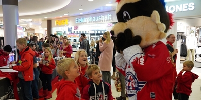 Natürlich war auch Maskottchen Leyki mit von der Partie.