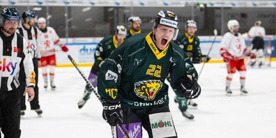 Die Mannschaft des HC Thurgau während eines Spiels.
