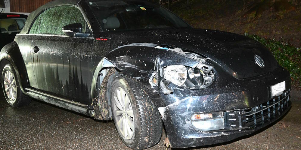 Die Lenkerin prallte in ein parkiertes Auto.