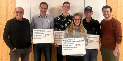 Hampi Krüsi (NWS), Daniel Capaul (Vertretung Selina Capaul), Nick Rüegg, Isabel Einspieler, Marc Bleiker und Tranquillo Barnetta (NWS)