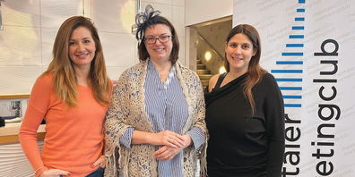 Von links: Sanja Bodenmann (Marketing Mineralheilbad) sowie Margrit Hinterholzer und Martina Jenny vom Rheintaler Marketing Club.