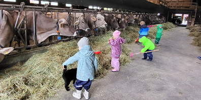 In der Bauernhofspielgruppe auf dem Landlütenhof in Altendorf werden viele Kinderträume wahr.