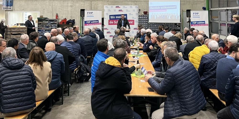 Mitgliederversammlung der FDP St. Gallen in Rebstein.