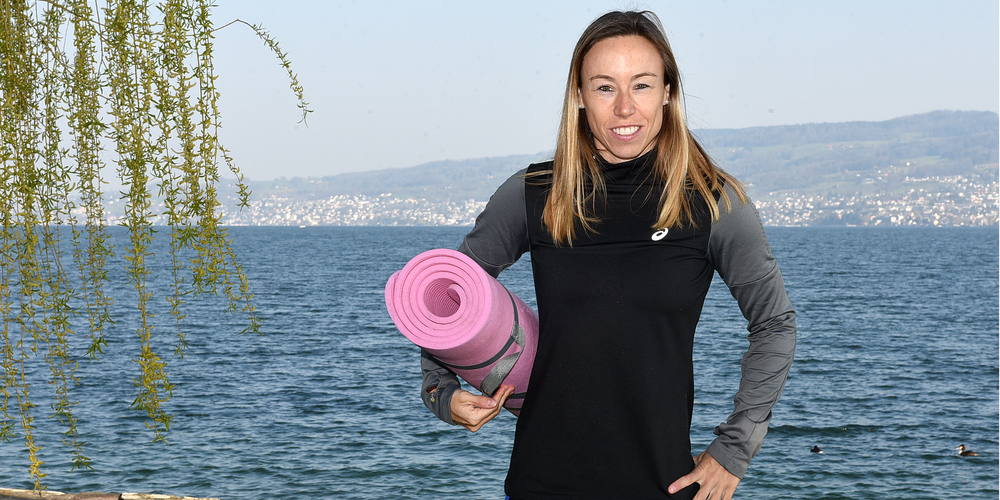 Erst gerade in den Ferien unterwegs, trainiert Sandra Kälin nun wieder als Personal Trainer Leute in der freien Natur.