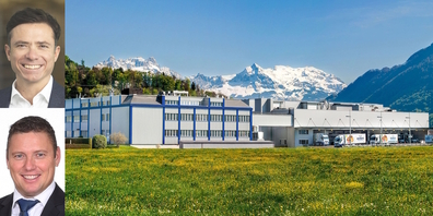 Bei Romer’s Hausbäckerei in Benken wird Geschäftsführer Remo Romer (l.u.) aus der alten Besitzerfamilie bald durch Raymond Nef (l.o.) abgelöst.