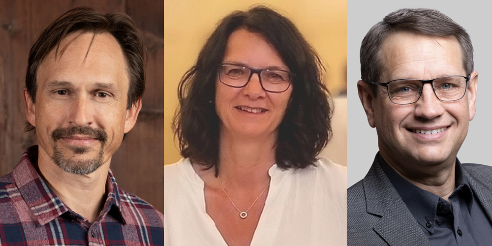 Peter Remek, Amden (links), Gabriela Tremp, Schänis und Peter Hüppi, Gommiswald (rechts)