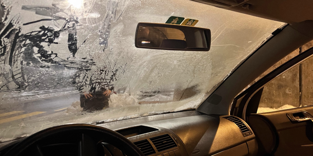 Eines der angehaltenen Autos.