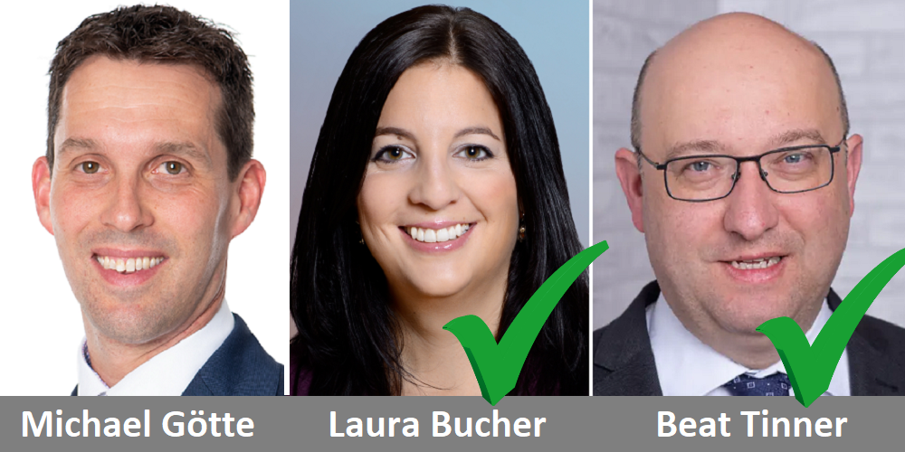 Von den drei Kandidaten des zweiten Wahlgangs waren nur zwei erfolgreich.