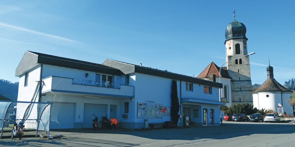 Am Standort der alten Post ist der neue Volg vorgesehen.