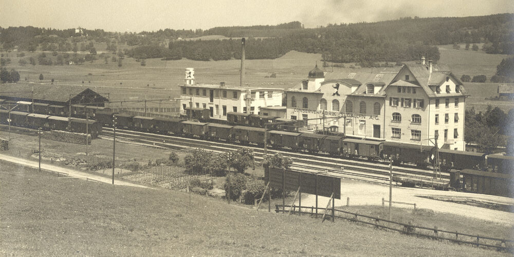 Die Conservenfabrik St.Gallen AG in der Nähe des Bahnhofs Winkeln