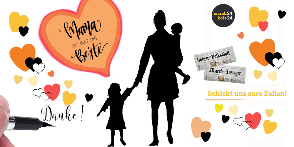 Am Sonntag ist Muttertag. Wir veröffentlichen dann eure Zeilen an die Mama. (Bildcollage: Anouk Arbenz)