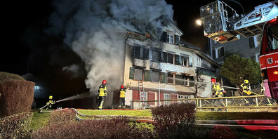 Im Dezember 2023 brannte in Herisau ein leerstehendes Wohnhaus lichterloh.