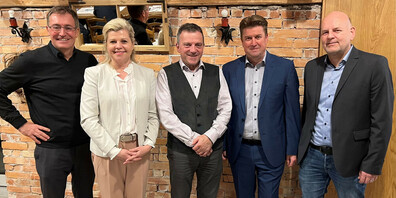 von links.: Roland Rino Büchel, Dana Zemp, Walter Wobmann, Christof Hartmann, Jürg Bruhin