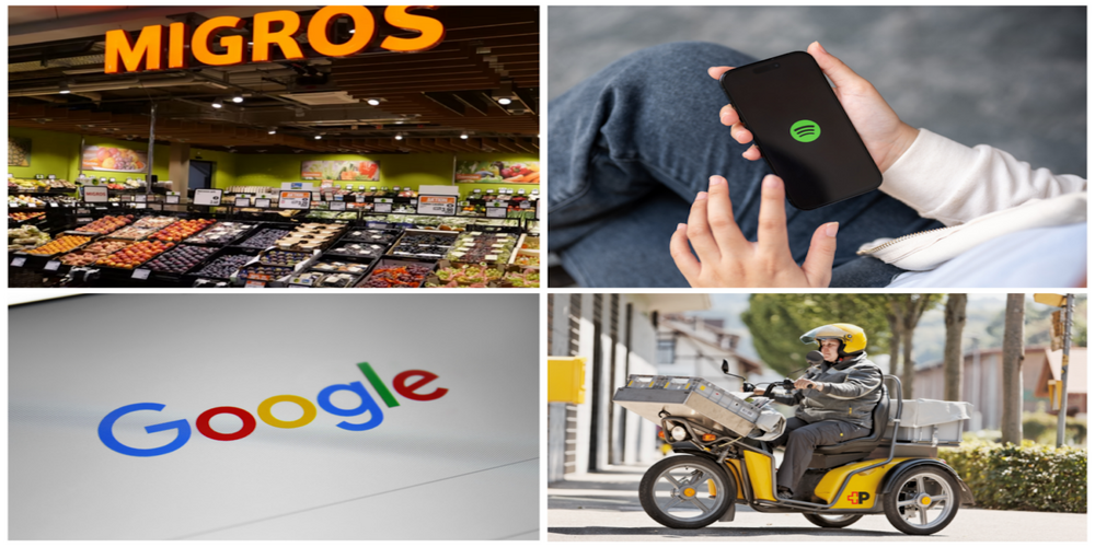 Migros, Google, Spotify und die Post gehören zu den beliebtesten Marken in der Schweiz. (Themenbild)