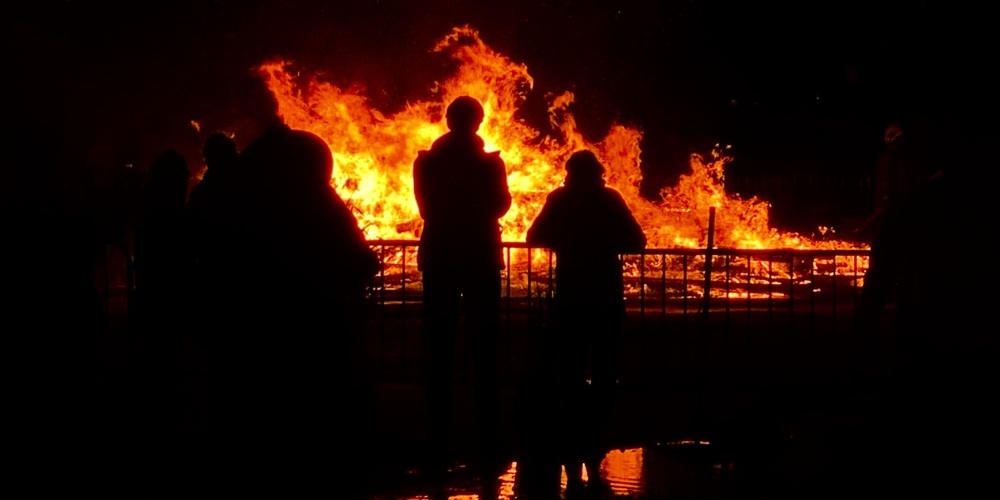 Ein Bild der Krise – zum Glück nur kurz.