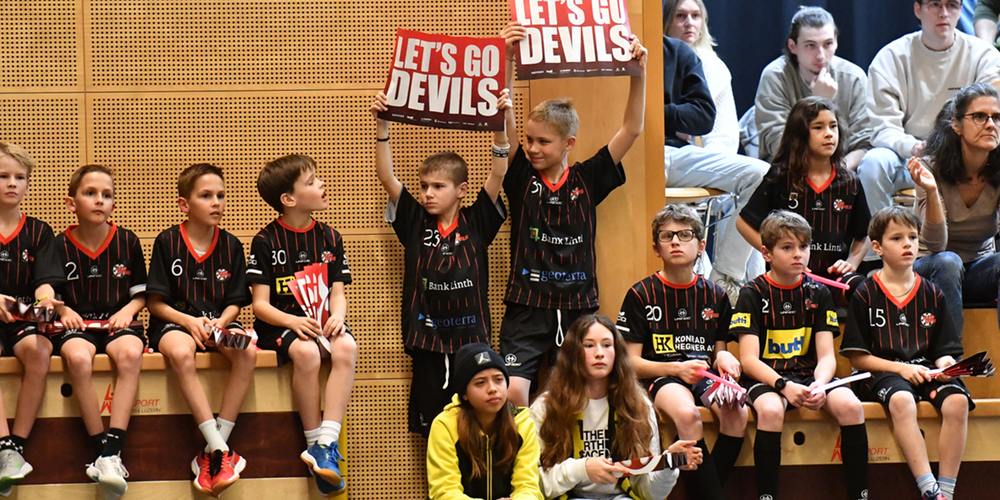 Auch die jungen Fans hielten den Devils die Stange. 