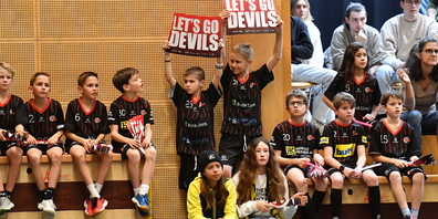 Auch die jungen Fans hielten den Devils die Stange. 