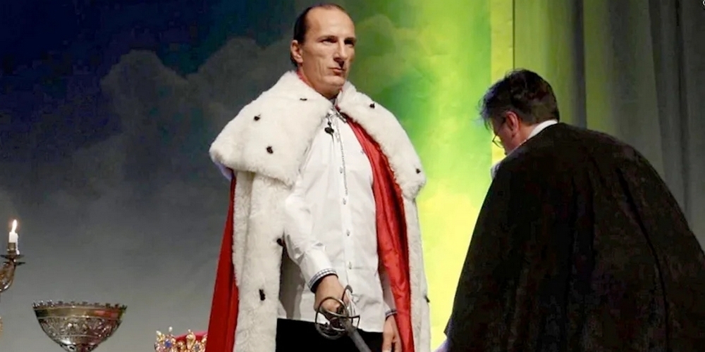Peter Fitzek, der «König von Deutschland», war am Sonntag in Gossau zu Gast.
