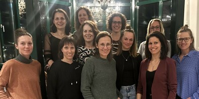Fast vollzählig: Claudia Guntli, Nadja Gort, Denise Markstahler, Janine Ackermann, Myrtha Bartholet, Belinda Iten, Karin Kobler, Daniela Bigger, Denise Tschirky, Monika Cassani und Claudia Söylemez (von links, Doris Mannhart und Claudia Hug fehlen).
