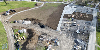 Der Grünfelspark kommt gut voran. Bilder von der Kalenderwoche 8 vom 19. Februar 2024