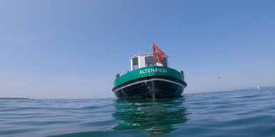 Die MS Altenrhein auf hoher See