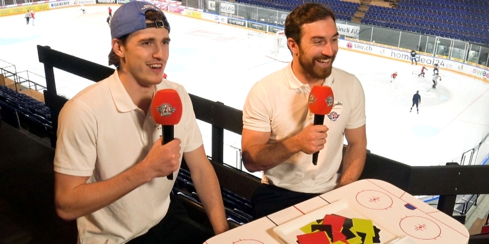 Heute geben bei «Gute Frage»  die SCRJ-Torhüter Robin Meyer (l.) und Melvin Nyffeler spontane Einblicke in ihre Gedankenwelt.