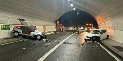 Bei der Frontalkollision im Michelau-Tunnel starb ein 20-jähriger Autofahrer.