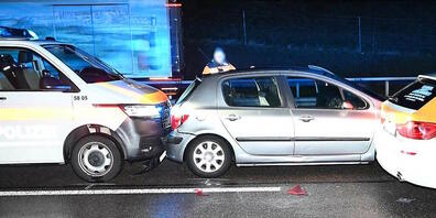 Die Polizei stoppte die Flüchtenden auf der Autobahn A1.