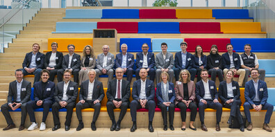 Bundesrat Guy Parmelin im Innovation Campus der Bühler Group in Uzwil.
