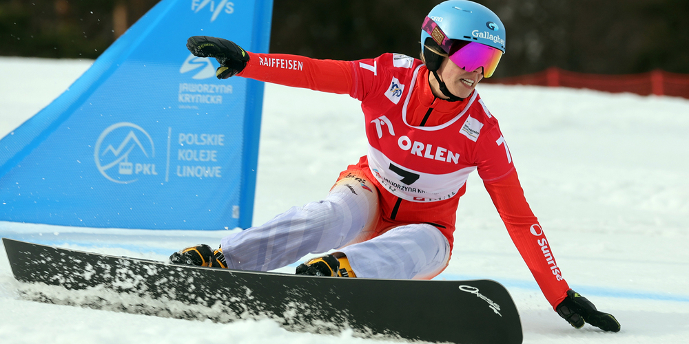 Ladina Jenny am Riesenslalom in Krynica-Zdroj.