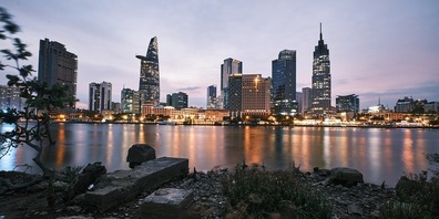 Pulsierende Stadt Saigon.