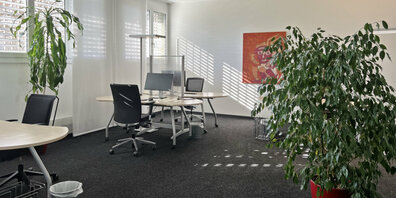 Die Arbeitsplätze können flexibel stunden- oder tageweise gemietet werden.