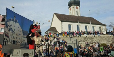 Die Zuschauerinnen und Zuschauer - darunter sehr viele Familien - kamen in den Genuss des fasnächtlichen Höhepunkts.
