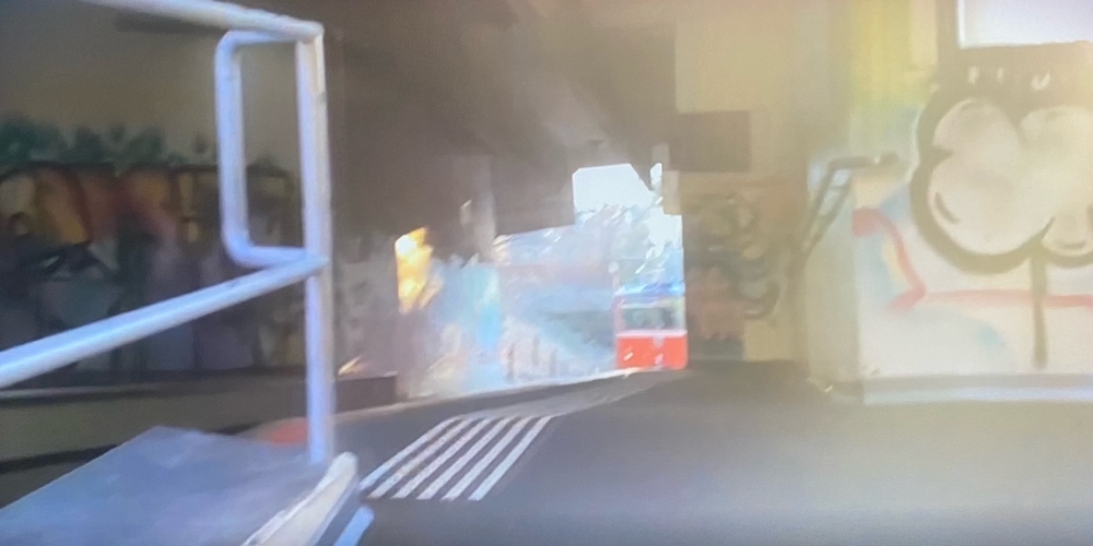 So übel sieht es in der Haltestelle aus.