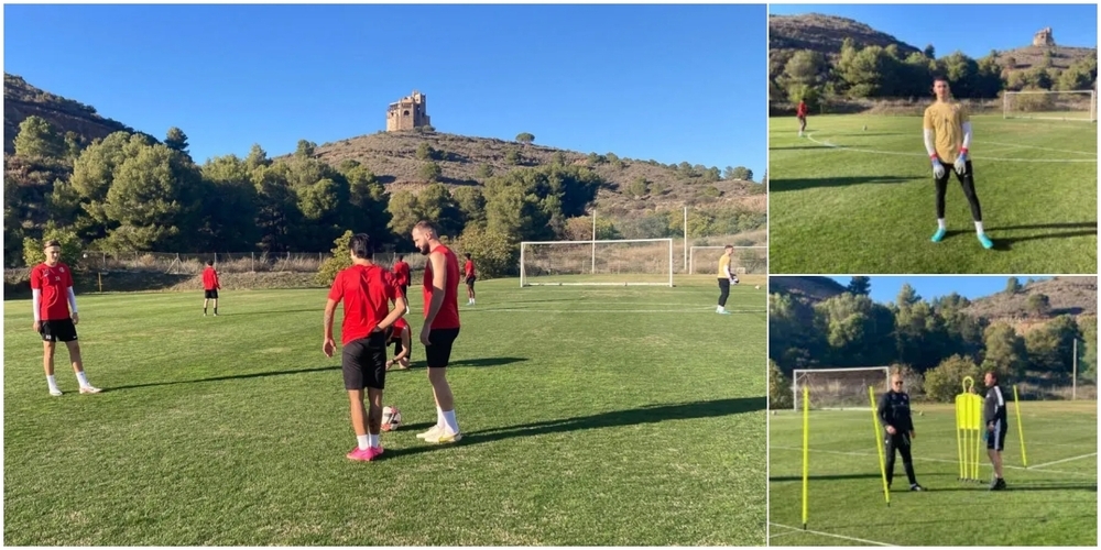 FCRJ in Andalusien: Training bei angenehmen Temperaturen und stahlblauem Himmel.