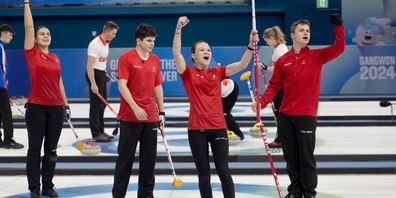 Grund zum Jubeln: Jana Soltermann (vorne) erfolgreich an der Jugend-Olympiade 2024 in Südkorea.