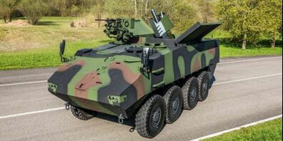 12cm Mörser 16 der Schweizer Armee. Selbstfahrendes Minenwerfersystem, welches mit dem Rüstungsprogramm 2016 beschafft und per 2025 in den Dienst gestellt werden wird. Es ersetzt die 2009 ausgemusterten 12cm Mw Pz 63.