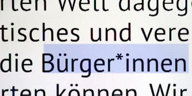 Der Zürcher Stadtrat lehnt die Volksinitiative «Tschüss Genderstern!» ab. (Symbolbild)
